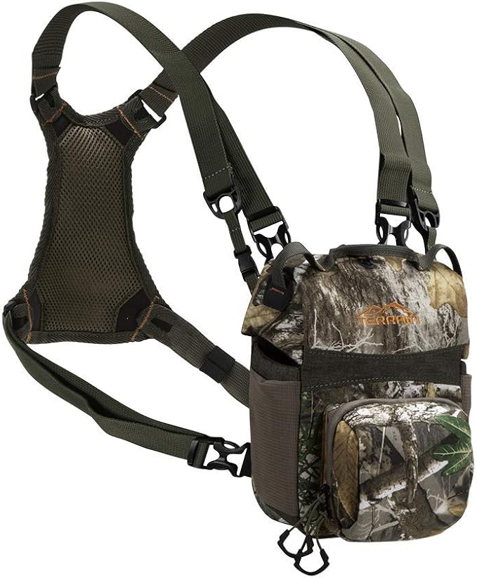 Terrain Bino Case with Harness for Hunting by Allen/Plateau and Mesa Deluxe/Brown, Green and Tan, Realtree Edge and Mossy Oak Break-Up Country