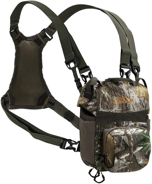 Terrain Bino Case with Harness for Hunting by Allen/Plateau and Mesa Deluxe/Brown, Green and Tan, Realtree Edge and Mossy Oak Break-Up Country