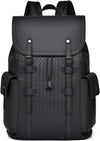 KingTo Laptop Backpack for Men Luxury Anti-Theft Travel Backpack Casual Business Waterproofing Computer Bag (woven black)