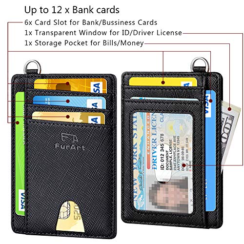 Slim Minimalist Wallet RFID Credit Card Holder for Men