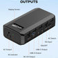 SinKeu Portable Power Bank with AC Outlet, 65W/110V Portable Laptop Charger with QC3.0 USB*1/USB-C *1, 88.8Wh/24000mAh Laptop Power Bank Fast Charging for Camping Travel Home Power Backup