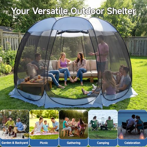 15'x15' Pop Up Screen House Tent