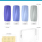 Morfone Travel Bottles for Toiletries, 3oz TSA Approved Travel Size Containers Leak Proof Squeezable Travel Accessories Refillable for Shampoo Conditioner Lotion Liquids(Blue)
