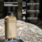 NESTOUT Rugged Power Bank, 10000mAh Outdoor Battery Charger, 20W USB-C Fast Charging PD, Waterproof IP67, Durable Shockproof, Battery Pack for iPhone Hiking Travel Camping (Gray Blue, 10000mAh)
