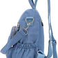 MINTEGRA Women Shoulder Backpack Multi-Pocket Nylon Purse Large Capacity Waterproof Casual Daypack