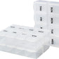 Serfeymi Weekly Pill Organizer 3 Pack Medicine Organizer Travel Pill Box 7 Day Pill Case for Purse Pill Container Pill Holder Daily Pill Boxes Organizer for Medication, Vitamin, Supplement
