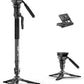 COMAN One-Click Lifting Carbon Fiber Monopod, 69‘’ Camera Monopod with Feet, Lightweight Travel Tripod with Quick Release Plate for Camera, DSLR, Camcorder, Max Load 22lbs/10kg (M1ProV5)