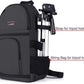 MOSISO Camera Sling Bag, DSLR/SLR/Mirrorless Camera Backpack Case Shockproof Photography Backpack with Tripod Holder & Removable Modular Inserts Compatible with Canon/Nikon/Sony/Fuji