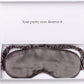 Silk Sleep Mask Light Blocking Luxury 100% Mulberry 19mm Silk Eye Mask Eye Cover Blindfold Ultra Soft Light & Comfy Anti Aging Skin Care with Travel Bag Gift Package