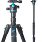 Camera Tripod, 68" / 174cm Lightweight Travel Monopod with 360°Ball Head Payload 15 lbs, Adjustable Height from 17" to 68" Professional Stand for DSLR Camera Shooting