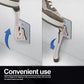 One-Touch Doorstop Adhesive Bracket (Black, 6inch x 1pack)