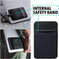 Slipdrive - Portable Hard Drive Sleeve for Laptop - SSD Solid State Drive - Reusable Adhesive - Stick on External Hard Drive Carrying Case - Pocket Pouch (Small, Black)