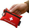 Lightning X Mini First Aid Kit – Compact 20 Piece Emergency Medical Kit with Carabiner | Portable Water Resistant Travel First Aid Pouch for Hiking, Camping, Car, Backpack, Outdoor Survival