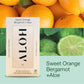 ALŌH Sweet Orange Bergamot + Aloe Sanitizing Hand Wipes - Clean Hands, Clear Mind - On The Go Hand Sanitizer Wipes for Kids and Adults - Travel Size (6 Pack, 20ct Wipes)