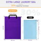 Extra Large Heavy Duty Laundry Bag - 28" x 40", Travel Laundry Bag for Dirty Clothes, Purple