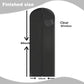 Dress Bags for Gowns Long, 65'' Garment Bags for Hanging Clothes, Suit Bag Cover for Storage and Travel, with Clear Heart Window, 2 Pack (Black)