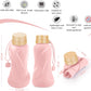 Collapsible Water Bottles,650ml,Leak Proof,Reuseable BPA Free Silicone Foldable Water Bottles,Durable Lightweight for Travel Gym Camping Hiking,Compact Size Portable Sports Water Bottle (Pink)