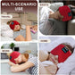 Sleep Mask Bluetooth 5.4 Headphones Soft Wireless Headband Eye Mask Blackout with Microphone (Red)