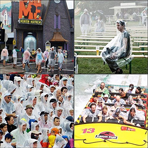Disposable Rain Ponchos for Adults