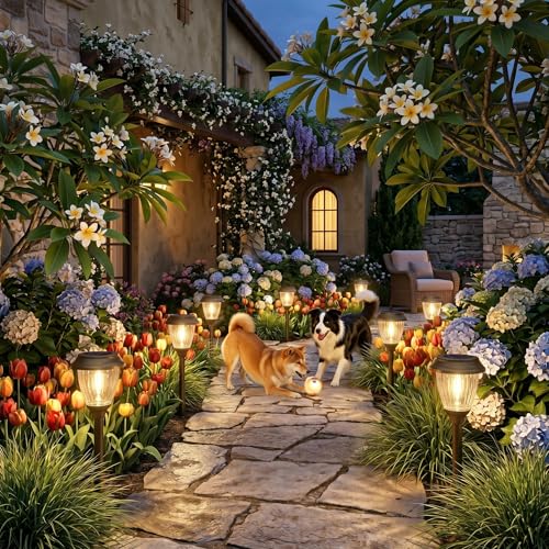 Solar Pathway Lights Outdoor (6 Count)