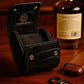Genuine Napa Leather Watch Roll Travel Case for 3 Watches - Travel Watch Rolls and Leather Watch Display Cases with Velvet Interior - Watch Storage Organizer Men's (Blac - Single)