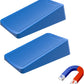 Premium Rubber Door Stop - Large Door Stopper Wedge,Anti-Slip Design, Automatically Fixed,Works On All Floor Types and Carpet Heavy Duty Door (2 Pack, Blue)…