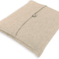 Jet&Bo 100% Pure Cashmere Travel Blanket & Storage Pouch Sand 60" x 45" in Gift Box