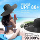 Beach Hats for Women Big Straw Wide Brim Summer Hat Floppy Foldable Roll up Cap Sun Hat UPF 50+