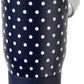 BrüMate Resa 35oz 100% Leakproof Tumbler w/Handle & Straw | Flexible SoftSip Straw | Silicone Sleeve for Durability | Stainless Steel | Cup Holder & Travel Friendly Water Bottle (Navy Polka Dots)