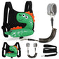 Accmor Toddler Harness Leash + Anti Lost Wrist Link, Cute Dinosaur Kids Leash Walking Harness, Baby Leashes for Toddlers, Child Harness Leash Wristband Assistant Strap Belt for Boys Girls Outdoor