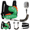 Accmor Toddler Harness Leash + Anti Lost Wrist Link, Cute Dinosaur Kids Leash Walking Harness, Baby Leashes for Toddlers, Child Harness Leash Wristband Assistant Strap Belt for Boys Girls Outdoor