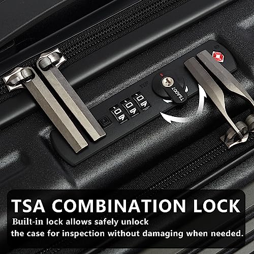 20 Inch Carry On Luggage with Front Pocket