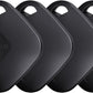 Real-time Positioning Air Tracker Tag, Key Finder, Work with Google Find Hub(Only for Android, Not for iOS), Bluetooth Tracker for Luggage, Backpack etc, 4 Pack Black