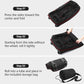 110L/140L Expandable Soft-Sided Foldable Duffle Bag with 2 Rubber Wheels,Packable 32” Rolling Carry-On with Multi-Pockets & Compartments,Black Red - Roamly