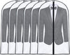 Garment Bags for Hanging Clothes 24'' x 40'' (Set of 6) suit bags for closet storage Covers for Closet with Study Full Zipper for Jacket Storage Clothes and Travel