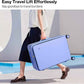 mixi 20 Inch Carry On Luggage 22x14x9 Airline Approved PC Hard Shell Suitcase Top Opening Aluminum Frame Travel Suitcases with Wheels, Lilac Purple