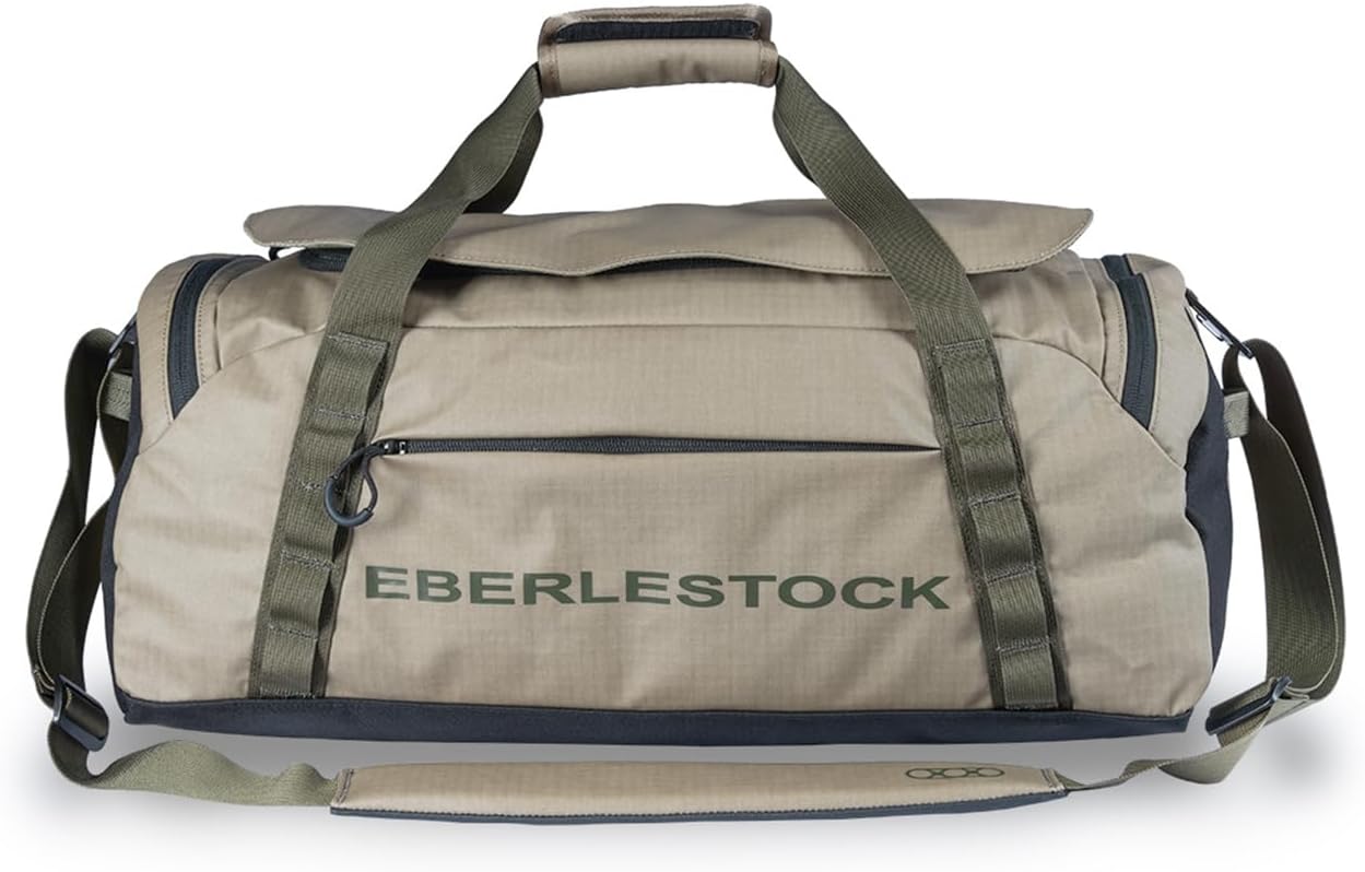 Eberlestock Hyllus Duffel Bag for Men - Durable, Water-Resistant, Small Men's Duffle Bag with Zipper Pockets, Ideal for Travel & Gym, Tactical Gear Bag, Hunting, Fishing, Camping - Dry Earth, 45L - Roamly