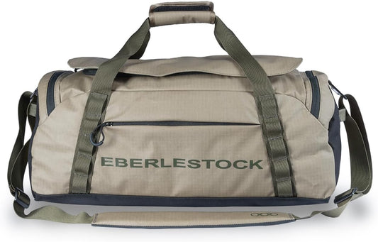 Eberlestock Hyllus Duffel Bag for Men - Durable, Water-Resistant, Small Men's Duffle Bag with Zipper Pockets, Ideal for Travel & Gym, Tactical Gear Bag, Hunting, Fishing, Camping - Dry Earth, 45L - Roamly
