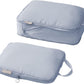 tianzong Compression Packing Cubes for Suitcases, Luggage Organizer Bags Set for Travel (Blue, 2 Pack Medium)