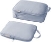 tianzong Compression Packing Cubes for Suitcases, Luggage Organizer Bags Set for Travel (Blue, 2 Pack Medium)