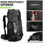 King'sGuard 60L Hiking Backpack Lightweight Camping Backpack with Rain Cover Large Waterproof Packable Outdoor Trekking Travel Backpack for Men Women (Black) - Roamly
