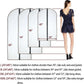 Garment Bags for Hanging Clothes 12 PCS Transparent Dress Bag for Traveling Garment Bag for Dresses Long Clothes Storage Bags with Full Zipper for Long Dress Costumes Gowns Coats 24''x54'' (12 Count)