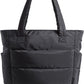 BAGSMART Tote Bag for Women, Lightweight Puffy Tote Bag with Compartments Shoulder Bag Handbag for Travel, Work, Gym,