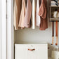 StorageWorks Shoe Organizer for Closet, Fits up to 24 Pairs, Shoe Cubby Storage Containers with Adjustable Dividers and Clear Cover, Beige