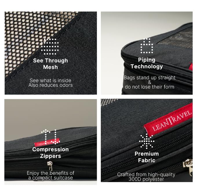Premium Compression Packing Cubes for Travel