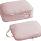 tianzong Compression Packing Cubes for Suitcases, Luggage Organizer Bags Set for Travel (Pink, 2 Pack Large)