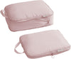 tianzong Compression Packing Cubes for Suitcases, Luggage Organizer Bags Set for Travel (Pink, 2 Pack Large)