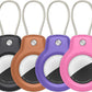 SPGUARD for AirTag Holder Case with Keychain, Air Tags-4 Pack for Apple Air Tag Holder with Wire Cable Lock Key Ring Chain Air Tagholder Accessories for GPS Item Tracker Kids,Keys,Luggage