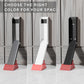 2 Pack Door Stop, No Drill Door Stoppers - Kickdown Doorstop for Home, Glass Doors, & Outdoors, Easy to Install Doors with Self Adhesive Door Stopper, No Screw Flip Down Portable Door Stopper - Black