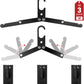 Hikeman Travel Hangers Metal Heavy Duty Folding Hangers for Wet Clothes Portable Space Saving Travel Accessories for Camping Cruise Hotel (3, Black)